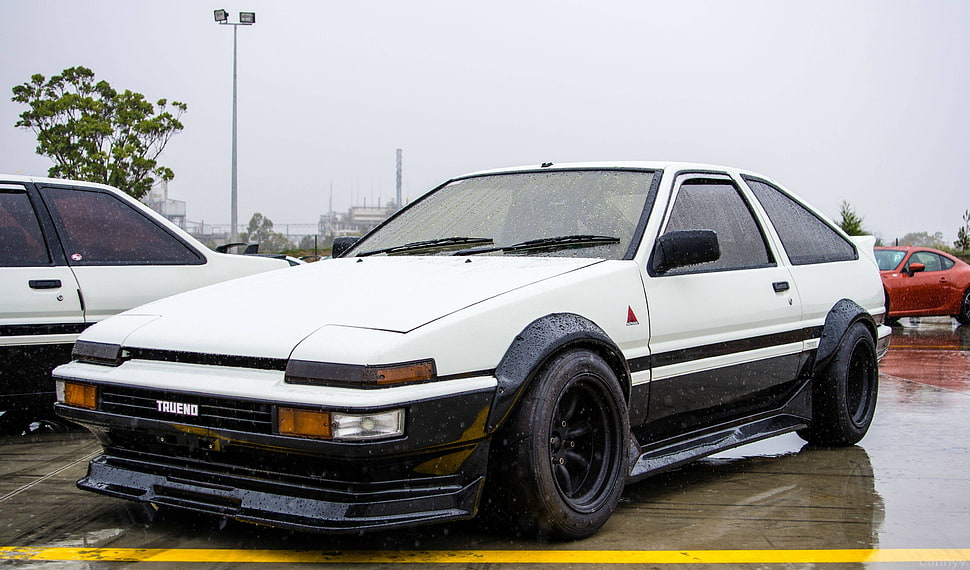 Live wallpaper Girl Toyota AE86 / download on VSThemes