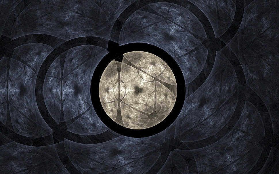 Circles,  Form,  Light,  Gray HD wallpaper