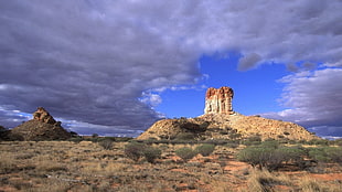 landscape photography of brown cliff under clear sky