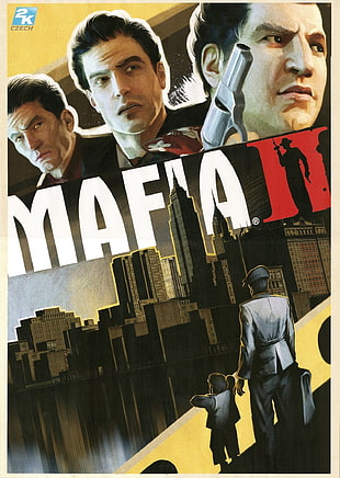 Mafia II case, Mafia II, artwork, Mafia