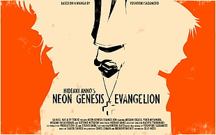 Neon Genesis Evangelion poster, Neon Genesis Evangelion, Ikari Shinji, Katsuragi Misato HD wallpaper