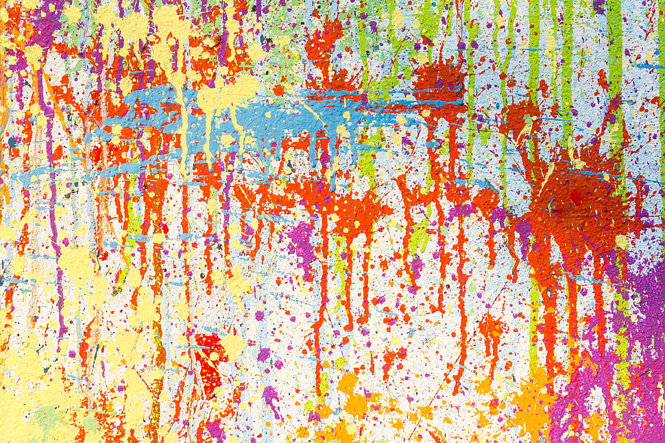 blue and red splash artwork HD wallpaper