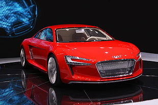 red Audi coupe