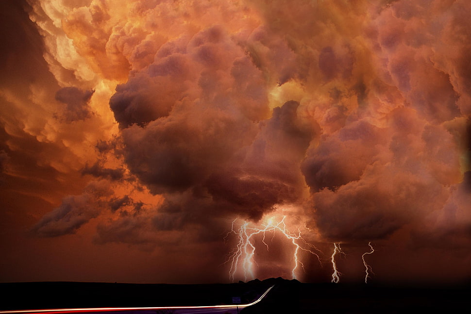 lighting wallpaper, clouds, storm HD wallpaper