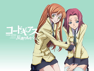 boy and girl anime characters HD wallpaper