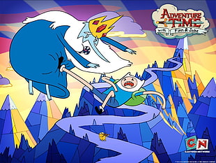 Adventure Time Fin and Ice King digital wallpaper, Adventure Time, Cartoon Network, cartoon, Finn the Human