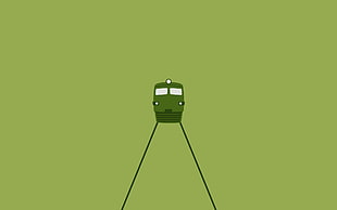 green train wallpaper