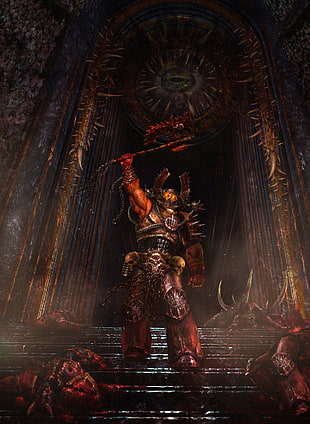 man warrior wallpaper, Warhammer 40,000 HD wallpaper