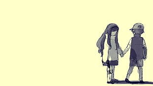 boy holding girl cartoon graphic