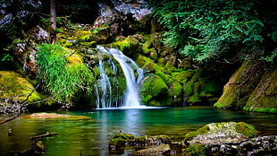 photo of waterfall, nature, landscape, waterfall, 3D