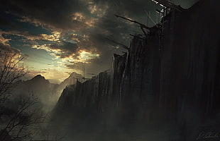 The wall at the boarded from Game of Thrones HD wallpaper