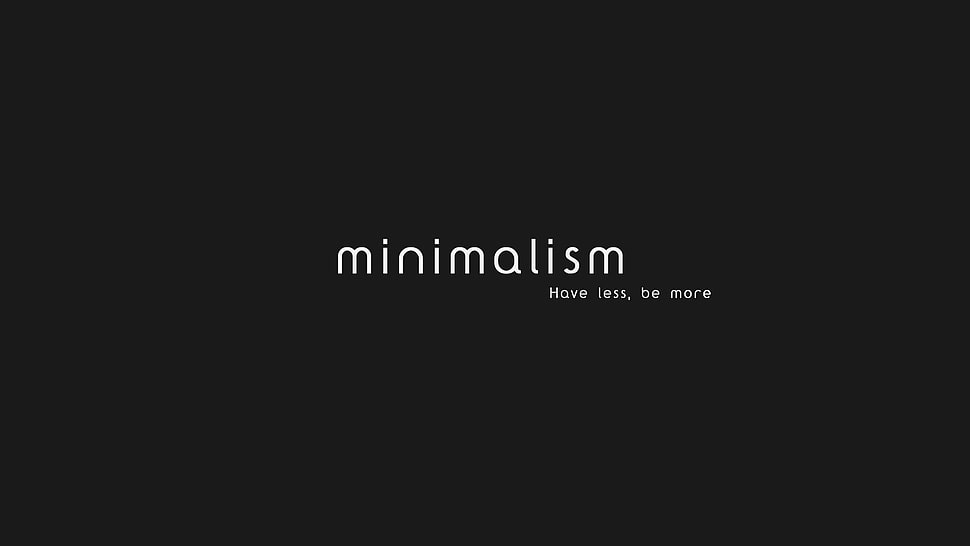 Minimalism text, minimalism, simple background, text, quote HD wallpaper