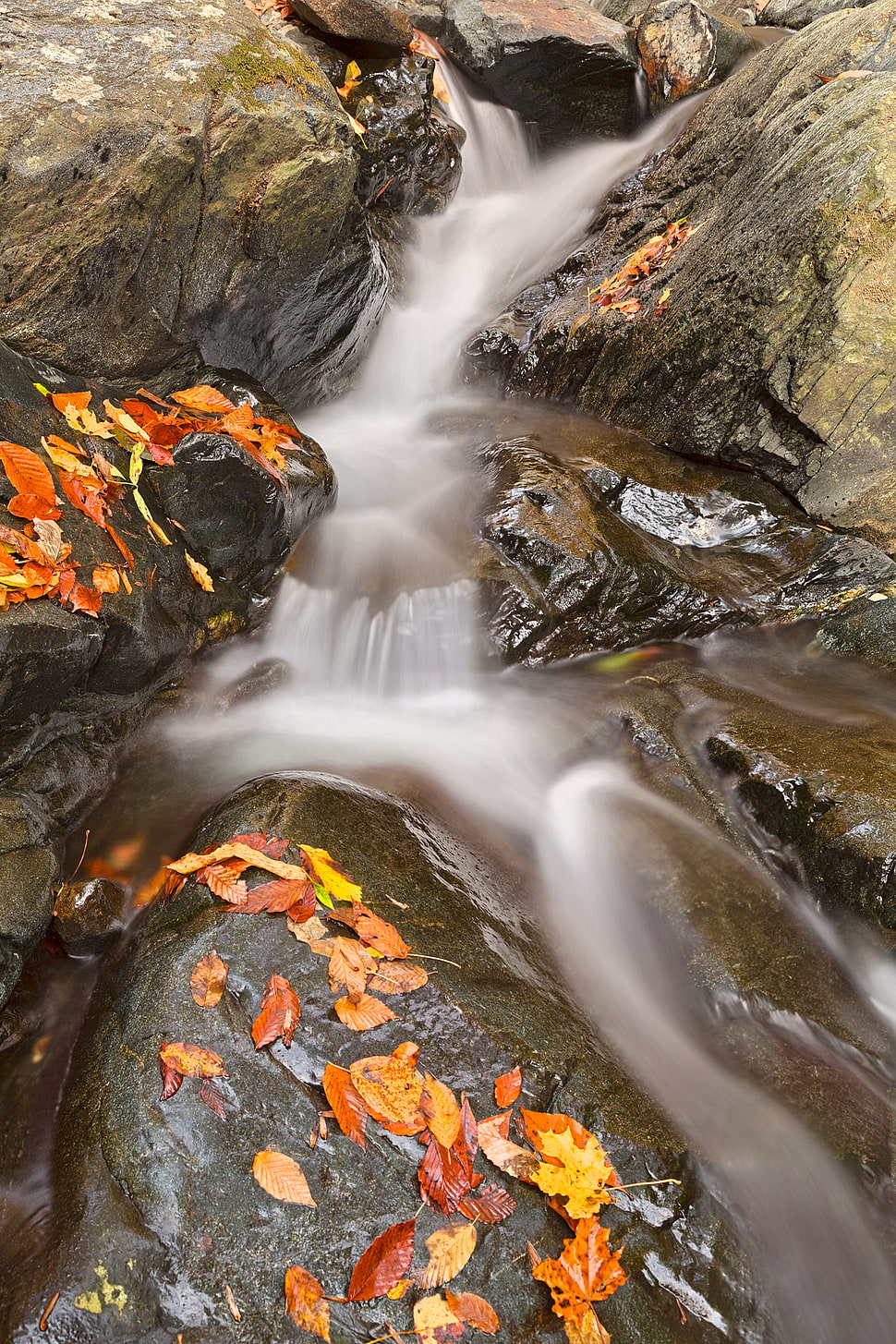 timelapse waterfall photo HD wallpaper