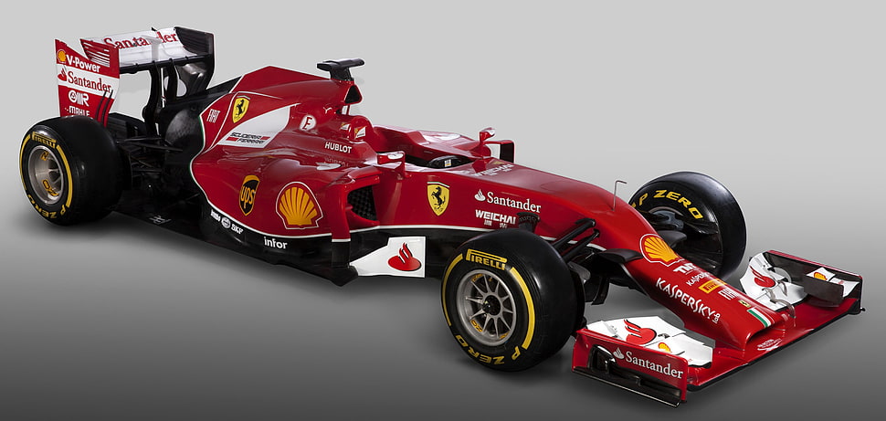 red Ferrari Formula 1 HD wallpaper