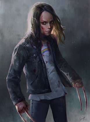 X-23 illustration, fantasy art, warrior, Logan (2017) HD wallpaper