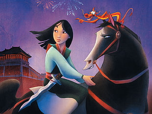 Mulan,  Mushu,  Cartoon HD wallpaper