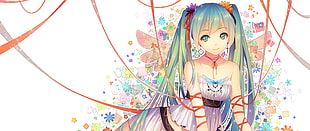Miku Hatsune illustration, Hatsune Miku HD wallpaper