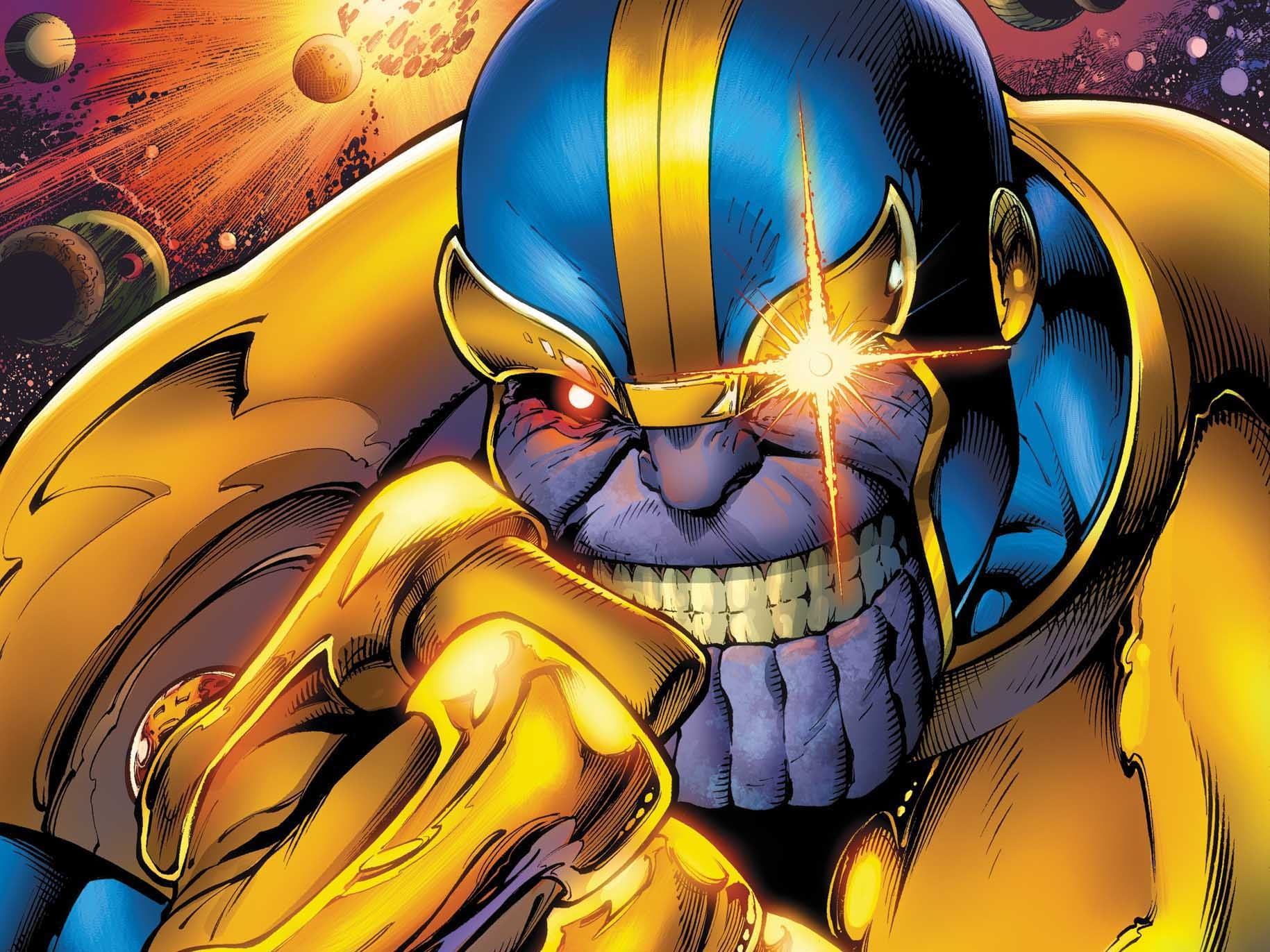 Thanos with blonde hair - wide 3