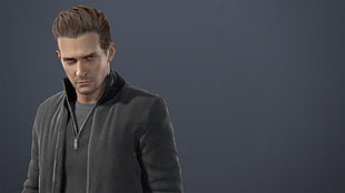 man wearing zip-up jacket illustration, Uncharted 4: A Thief's End, rafe adler HD wallpaper