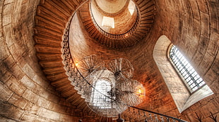 brow spiral stair, stairs, architecture, building,  st paul cathedral
