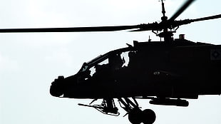Apache longbow attack chopper, military aircraft, sky, AH-64 Apache, helicopters HD wallpaper