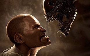 video game illustration, aliens, PC gaming, Alien vs. Predator