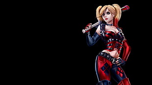 Harley Quinn animated character digital wallpaper