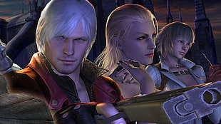 online game application characters, Devil May Cry, Devil May Cry 4, Trish, Lady (Devil May Cry)