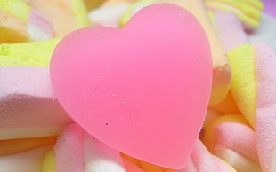 pink heart candy