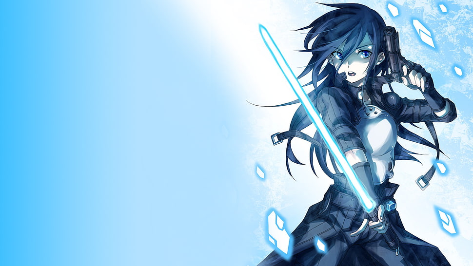 Kirito Sword Art Online 3, Sword Art Online, Kirigaya Kazuto, anime, Gun Gale Online  HD wallpaper