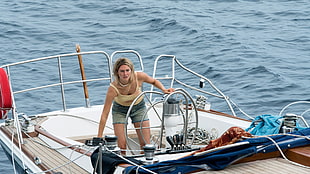movie scene, Adrift, Shailene Woodley, 4k HD wallpaper