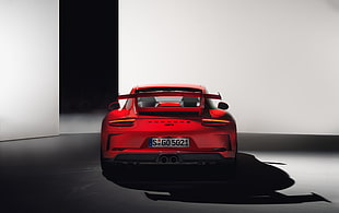 red Porsche 911 GT3 HD wallpaper