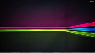 pink, blue, and green striped graphics, digital art, lines, colorful