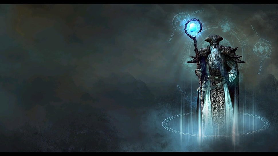 wizard wallpaper, fantasy art, Disciples 3 HD wallpaper