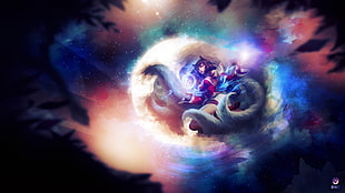 Ahri from League of Legends wallpaper, anime, Ahri