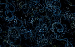 blue digital effects HD wallpaper