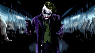 The Joker illustration, movies, Batman, The Dark Knight, Joker
