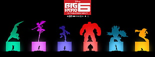 Big Hero 6 poster, Big Hero 6, Hiro Hamada (Big Hero 6), movies, animated movies