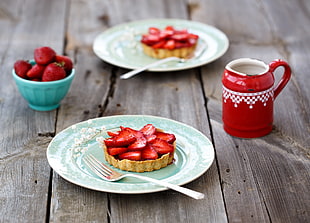 strawberry pastries HD wallpaper