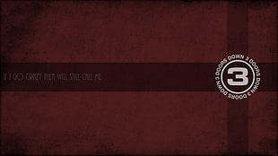 red background with text overlay, 3 Doors Down