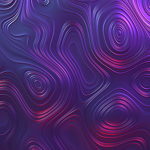 purple abstract wallpapper, Waves, Purple, Oval HD wallpaper