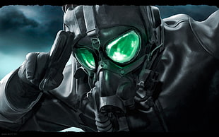 black gas mask, apocalyptic, salute, mask, gas masks HD wallpaper