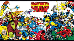 Marvel The Infinity War, The Avengers, X-Men, Wolverine, comics