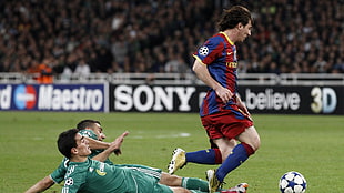 soccer player, Lionel Messi, FC Barcelona HD wallpaper
