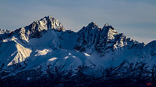 snow covered mountain, Alaska, mountains, landscape, snow HD wallpaper