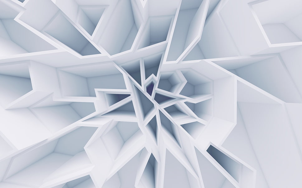 white wooden 5-layer shelf, abstract HD wallpaper