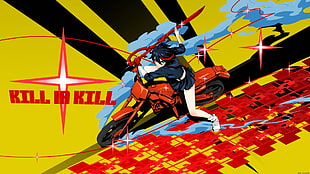 man in black suit jacket and red pants, Kill la Kill, Senketsu, Matoi Ryuuko