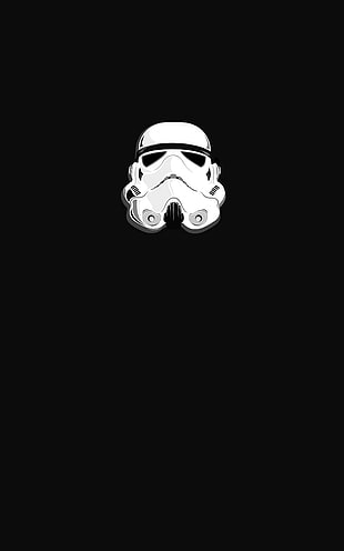 Star Wars Stormtrooper wallpaper, Star Wars, stormtrooper, helmet, minimalism