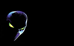 purple and gray mask, Spawn, comics, superhero, black background HD wallpaper