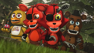 assorted Five Nights at Freedy's characters, Five Nights at Freddy's, video games